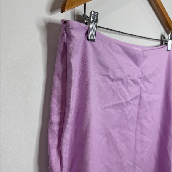 Future Collective Jenee Naylor Lilac Maxi Skirt with Slit (Sz 14) - Picture 6 of 10